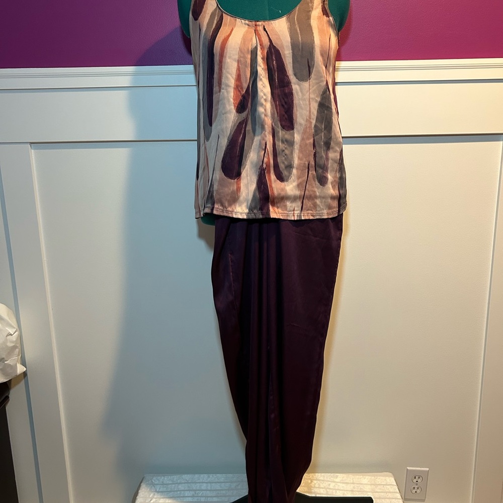 Alfani Multicolor Intimates Top and Pants Set